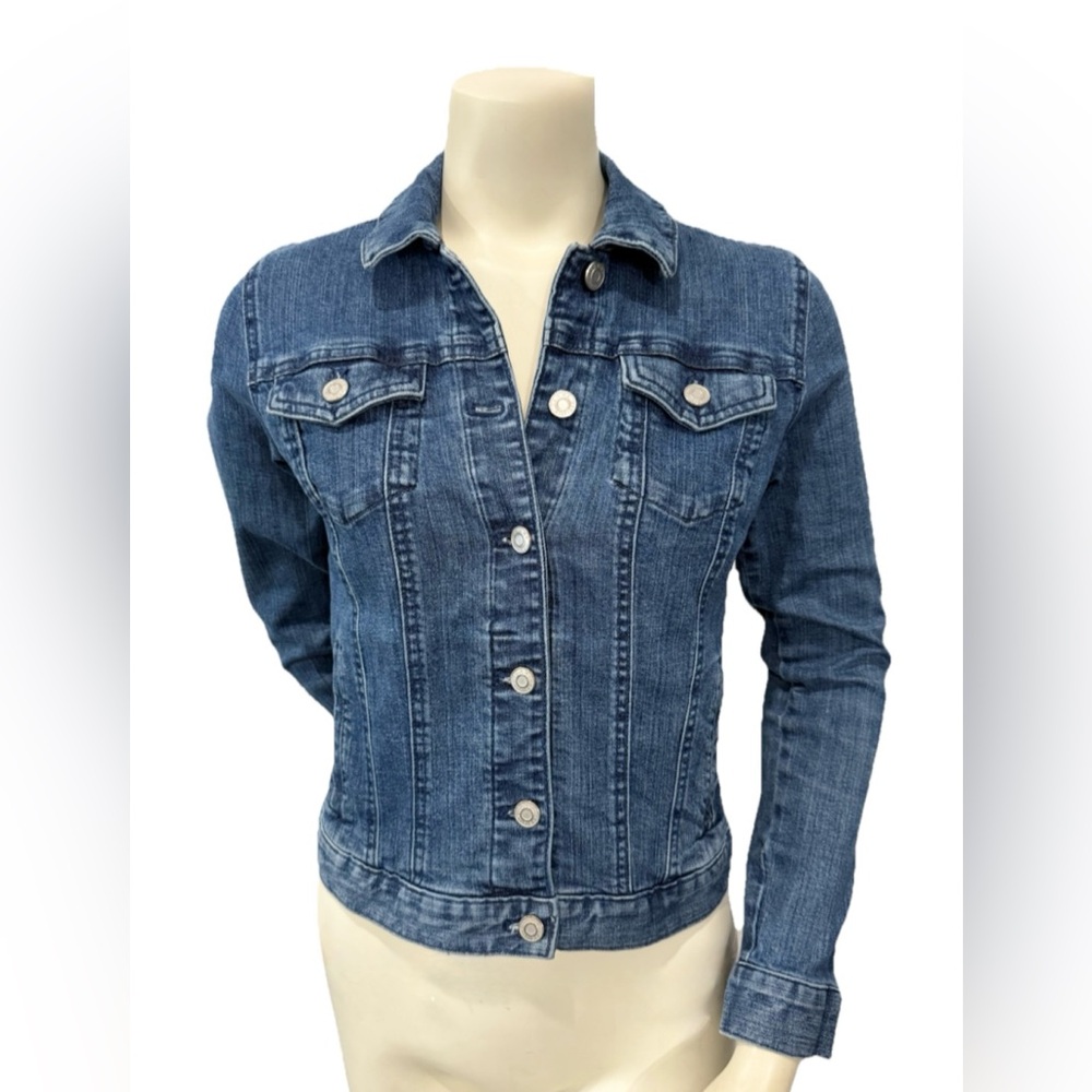 Tommy Hilfiger Denim Women’s Jean Jacket Size Small Blue Classic Stretch
